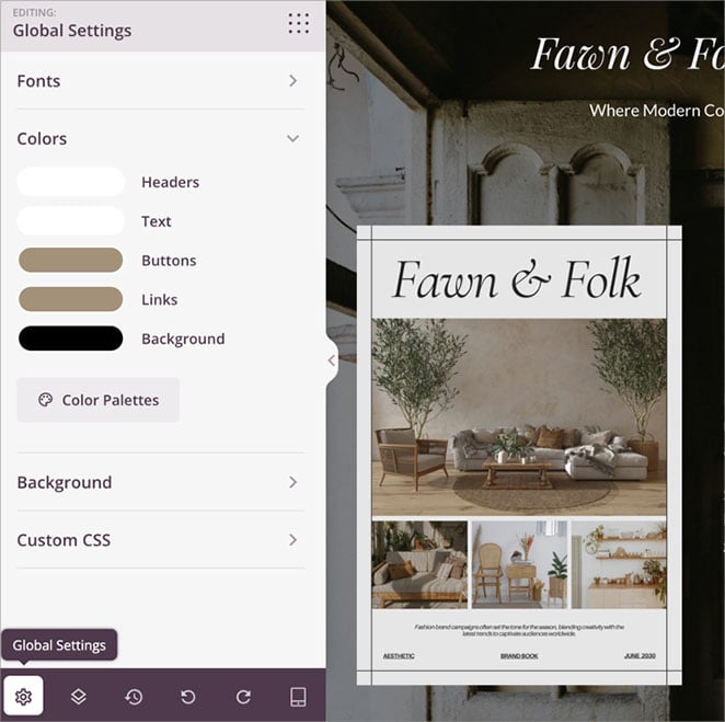SeedProd global settings panel