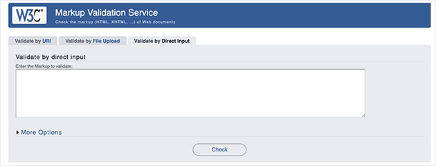 A preview of W3C's markup validation tool