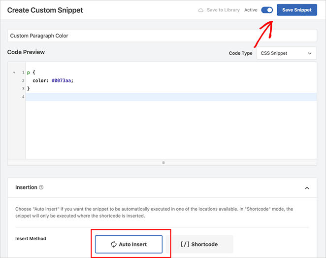 how to add custom CSS in WordPress using WPCode plugin