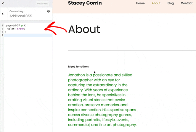Adding custom CSS to specific page IDs in WordPress