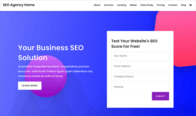 Divi multipurpose WordPress theme with visual design interface