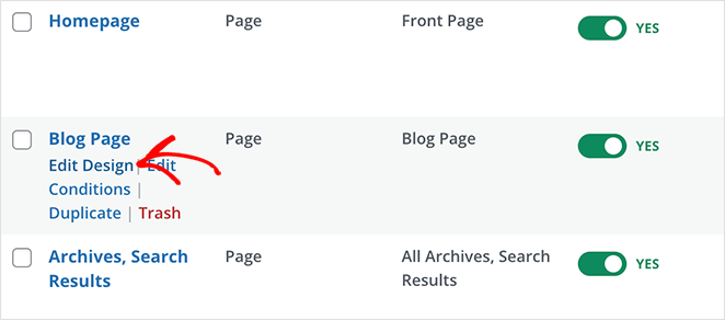 Customize WordPress theme blog page template