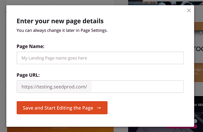 Start editing your SeedProd landing page