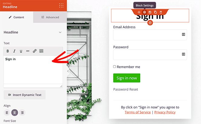 SeedProd editor displaying a custom WooCommerce login page design template
