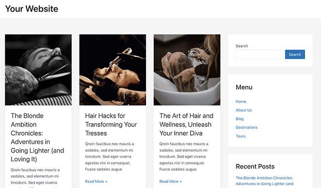 example-change-blog-layout-with-new-WordPress-theme - SeedProd Final example of changing blog layout by changing your WordPress theme