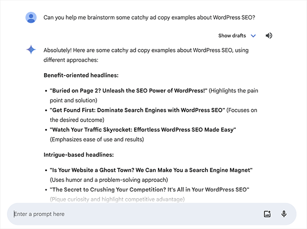 Generating content with Gemini