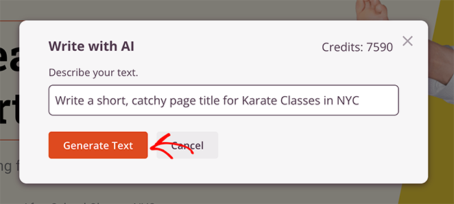 Generate text with AI using SeedProd