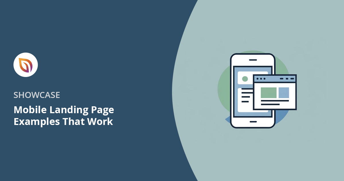 Mobile landing page examples