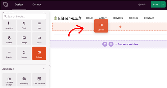 Custom header built using SeedProd multipurpose WordPress theme tools
