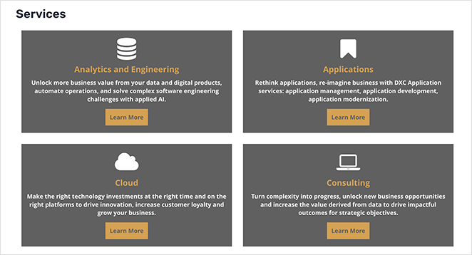 Conception finalisée d'une boîte de service WordPress