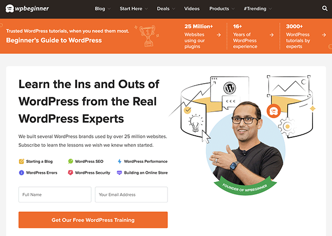 wpbeginner-blog-layout-example - SeedProd WPBeginner blog layout example with visual hierarchy